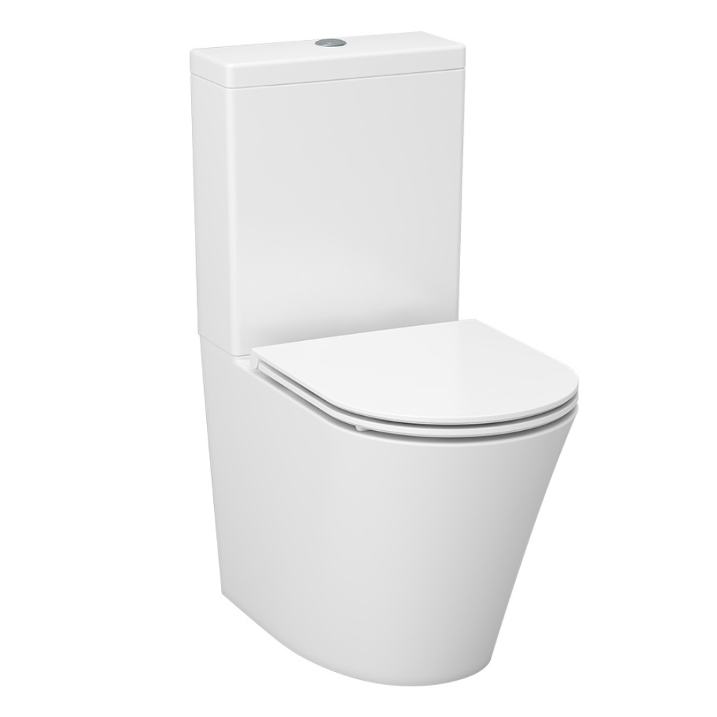 Imex Arco Rimless Short Projection Closed Back Close Coupled Toilet Sandwich Seat